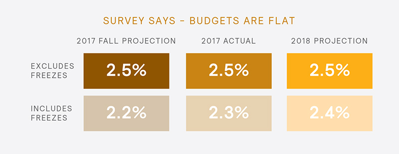 Survey Says - Budgets Are Flat